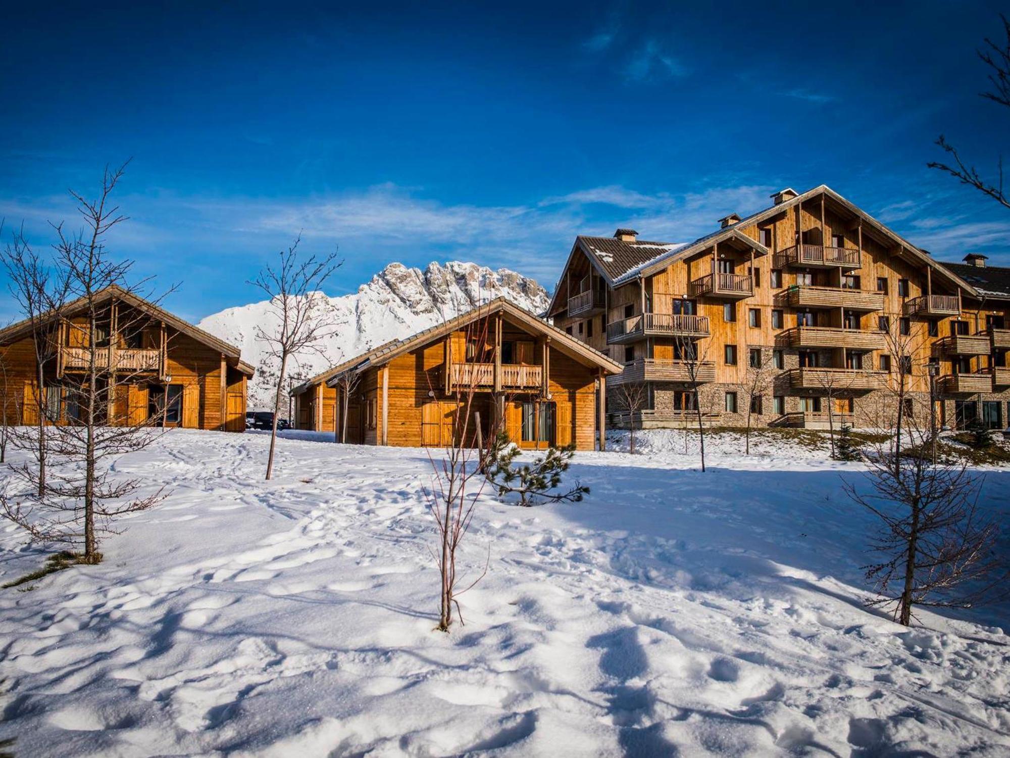 Chalet Mitoyen Duplex Avec Piscine Couverte, A 300M Des Pistes A Superdevoluy - Fr-1-504-491 Villa Exterior photo